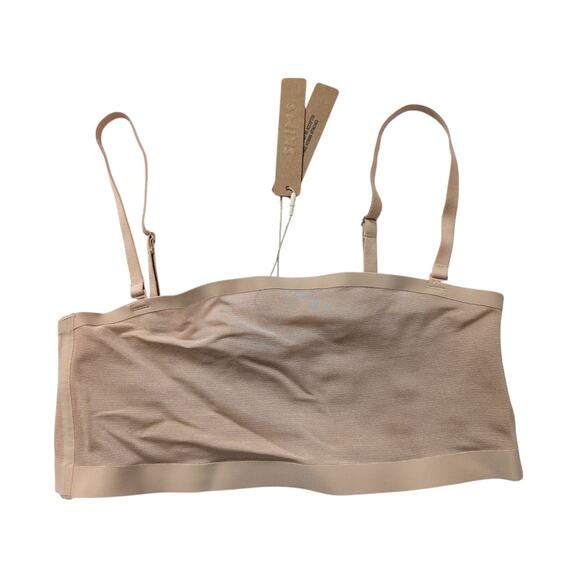 NWT Skims Nude Mesh Sheer Bra - Size Small - Removeable Straps Bandeau Comfort - Picture 1 of 6